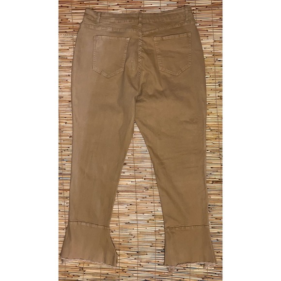 High Waist Raw Hem Flared Jeans- Size 18 - Picture 3 of 3